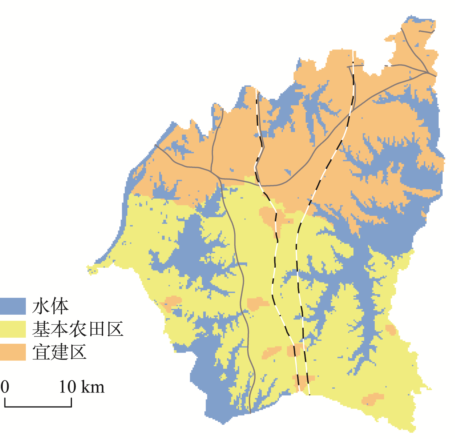 性ca的大都市郊区城镇增长的情景模拟与管控——以武汉市江夏区为例