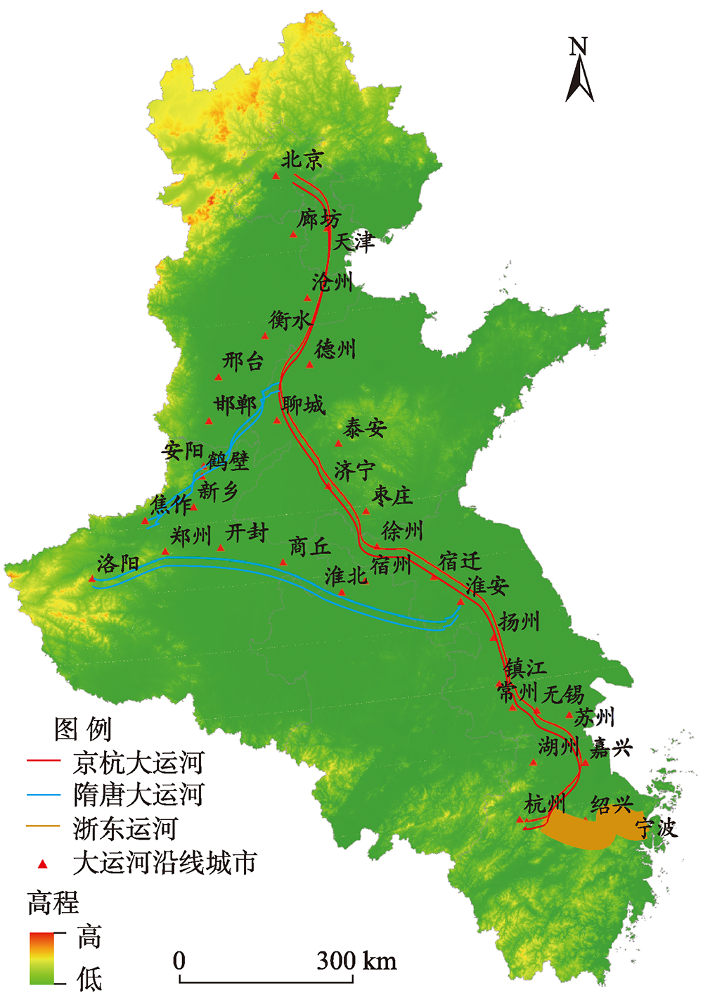 中国大运河沿线城市扩张时空差异研究