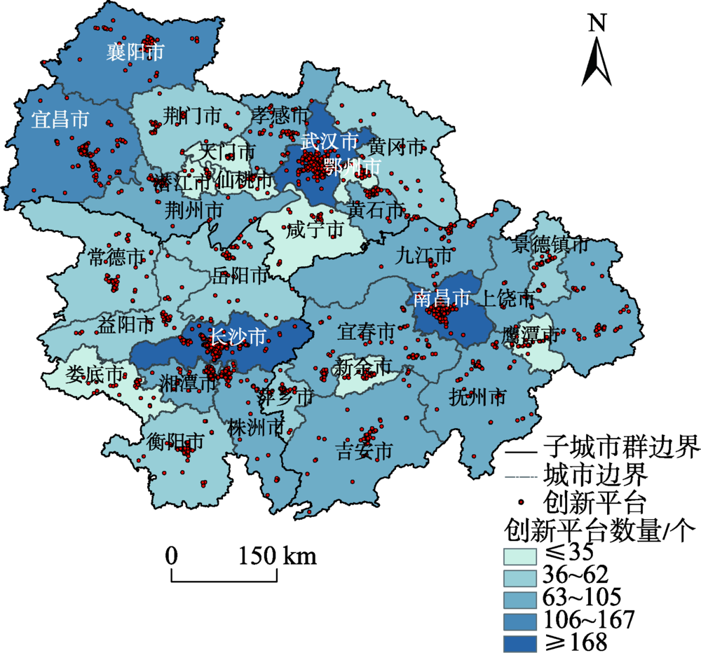 长江中游城市群创新平台空间分布及其影响因素分析