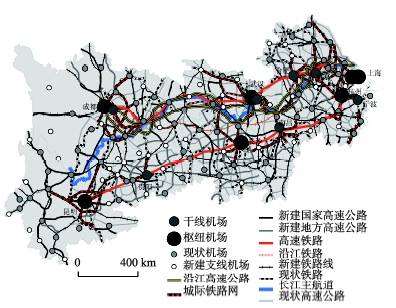 长江立体化综合交通运输走廊的空间组织模式 长江立体化综合交通运输走廊的空间组织模式