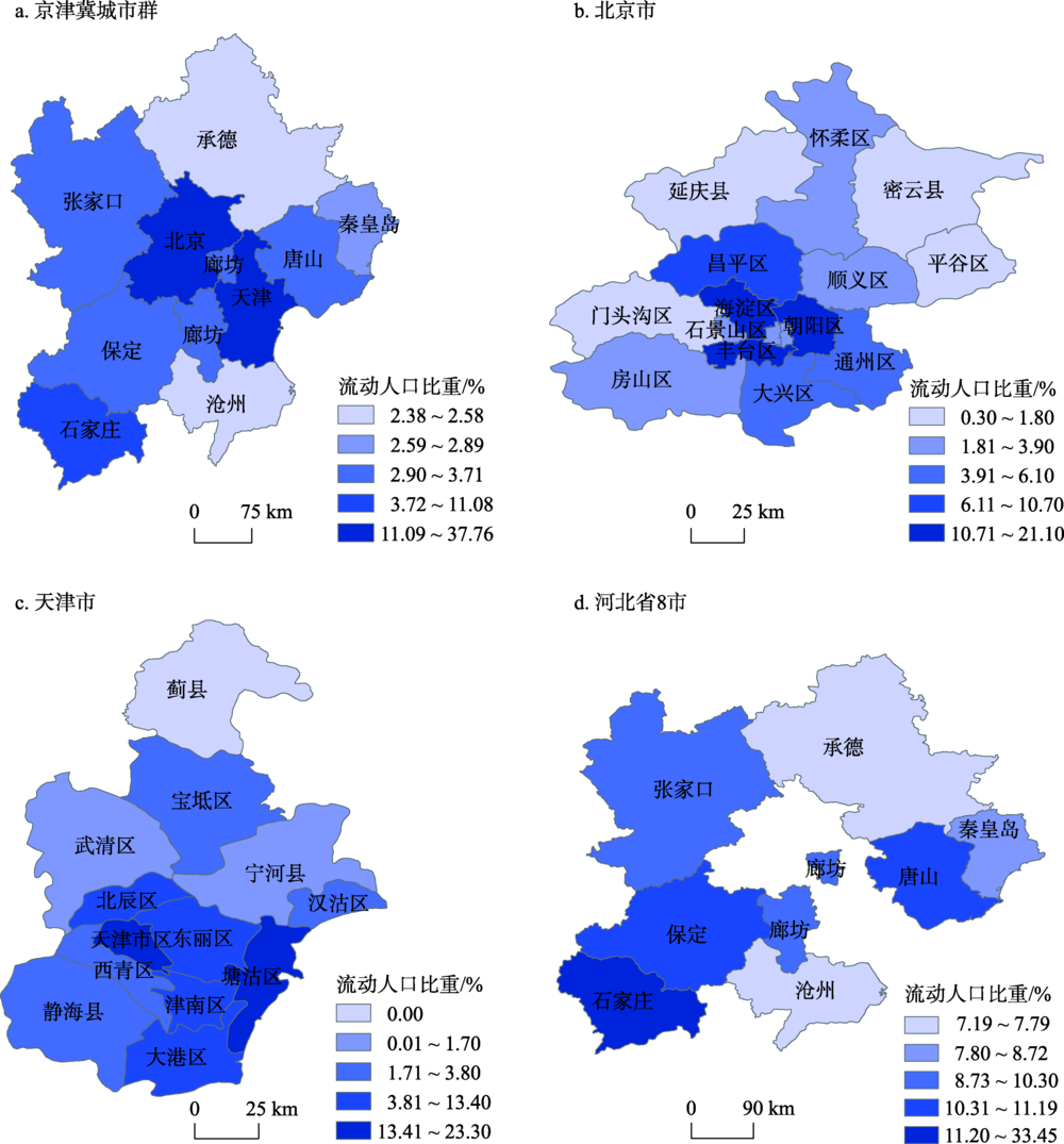 Characteristics and spatial patterns of floating population