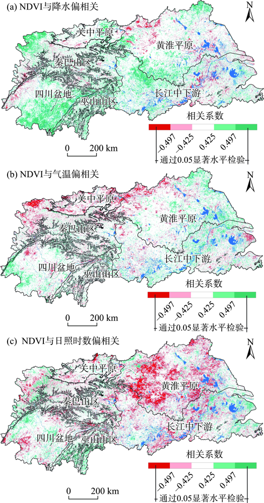 气候变化和生态建设对秦岭—淮河南北植被动态的影响